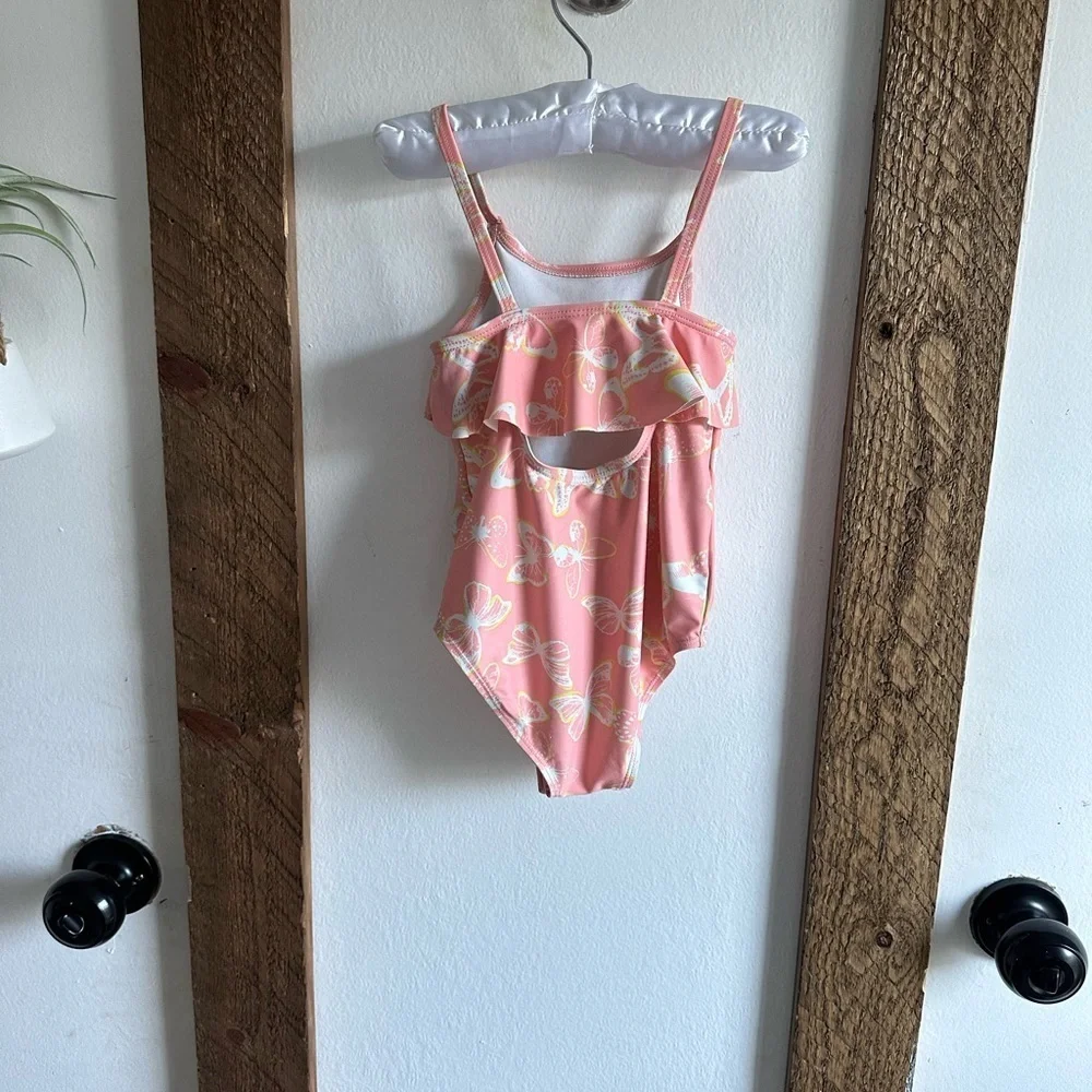 OshKosh B’Gosh 24 Months Baby Toddler Girl Swimsuit 1 Pc butterfly print euc